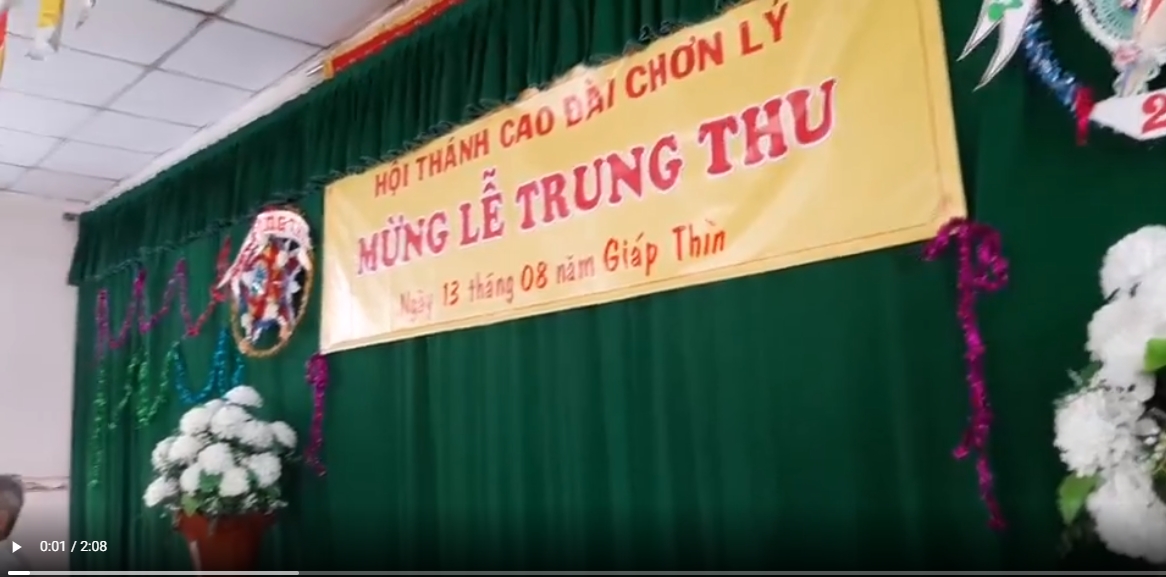 Đồng Nhi mừng Lễ Trung thu tại Hội Thánh Cao Đài Chơn Lý